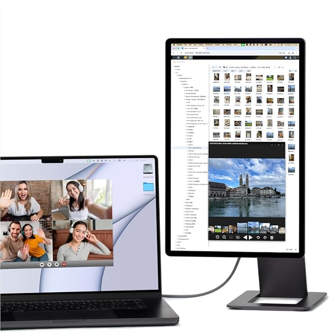 SOTSU FlipAction Elite 16 Portable Monitor | 4K |Super Compact | Pivot Rotate | 3840x2400 DCI P3 | 60Hz | 450 Nits | Full Metal CNC | Perfect Match for Mac and Windows (Space Black)