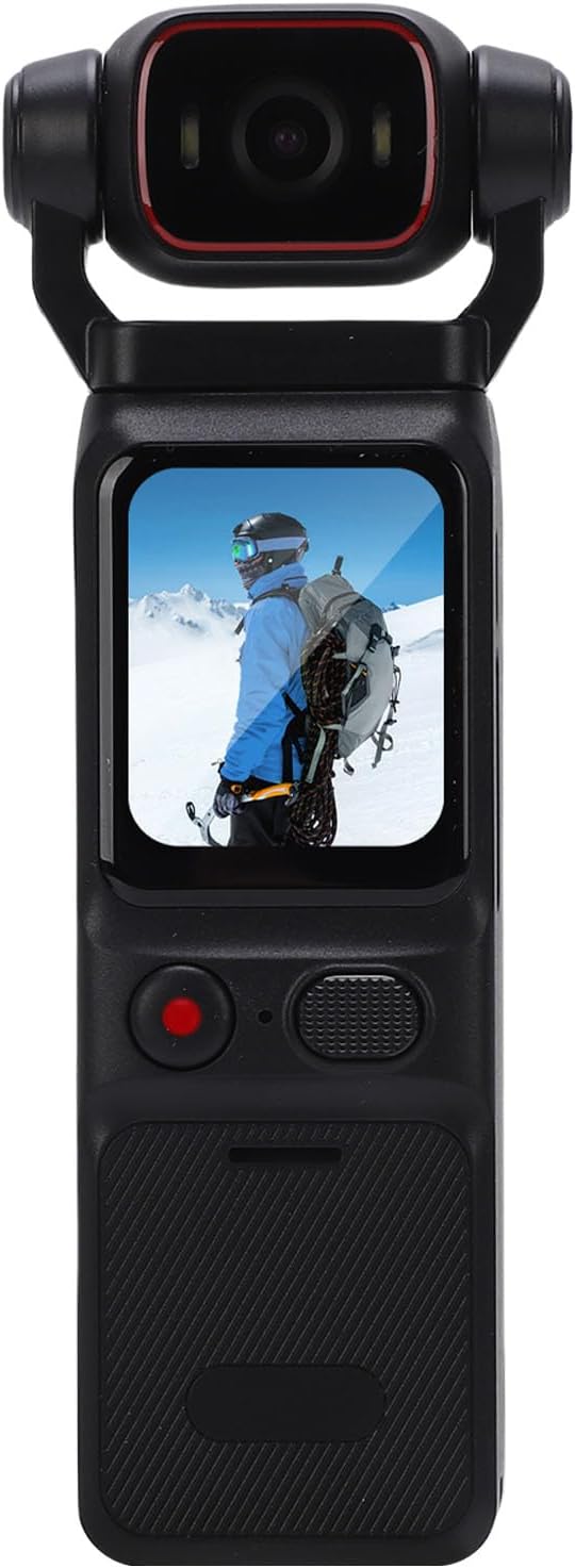 4K Handheld Vlog Camera with 180 Rotation Screen 140 Wide Angle Lens 720P/120fps High Speed Recording 6 Axis Gyroscopefor Videos Travel Car Vlog