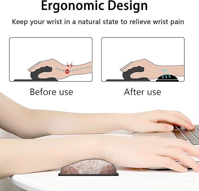 JVGFYNKL Pink Large Mouse Pad Extended Office Desk Pad 31.5x11.8in Ergonomic Memory Foam Mouse Wrist Rest Support for Home Office Computer Writing Pad Pink Leopard XXL Gaming Mouse Mat