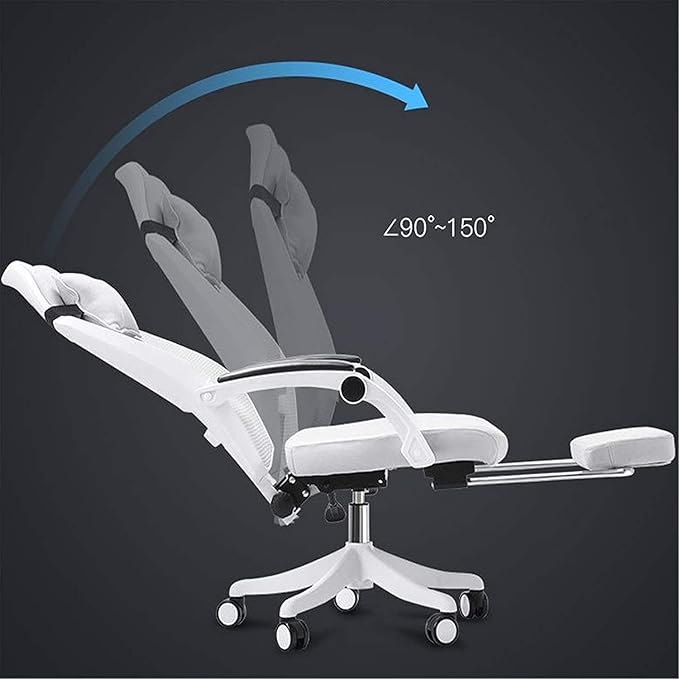 Office Chair Gaming Chair Reclining Computer Chair Office Chair Nap Pedal Boss Chair Home Swivel Chair PC Computer Desk and Chair Chair (Color : Gray 2 Size : One Size) Needed