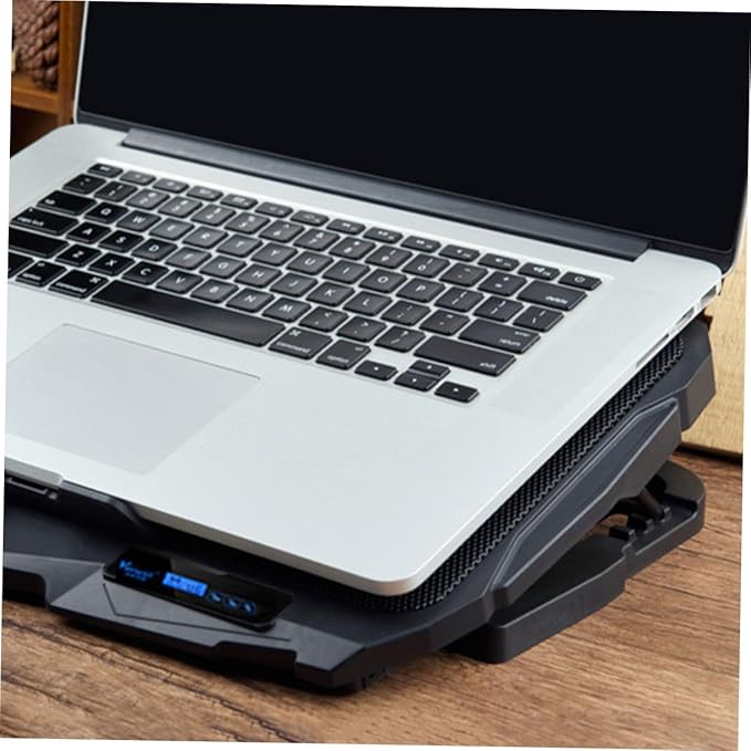 Garneck Silent Laptop Cooling Pad with Powerful Fans Heat Dissipation Stand for Notebooks Energy Efficient Multifunctional Cooling Rack for Home Office and School Use