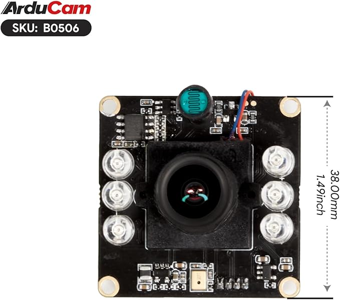 Arducam 1080P USB Camera Day &amp Night Vision Webcam for Computer 2MP Automatic IR-Cut Switching All-Day Image Infrared Camera USB2.0 for Windows Linux Android and Mac OS