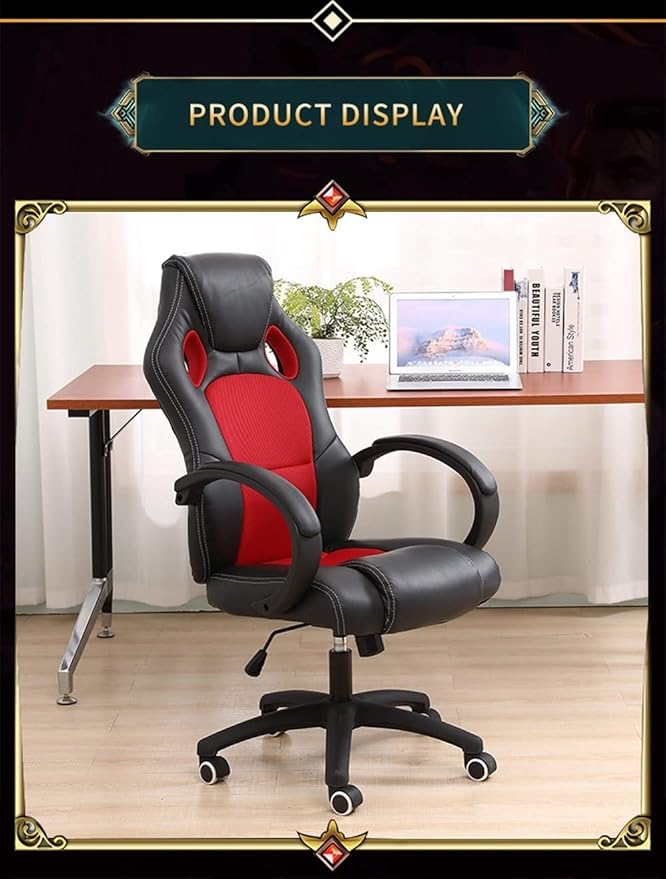 Breathable Gaming Chairs Racing Style Computer ReclinerAdjustable Height Tilt PU Leather Game Chair Office Chair