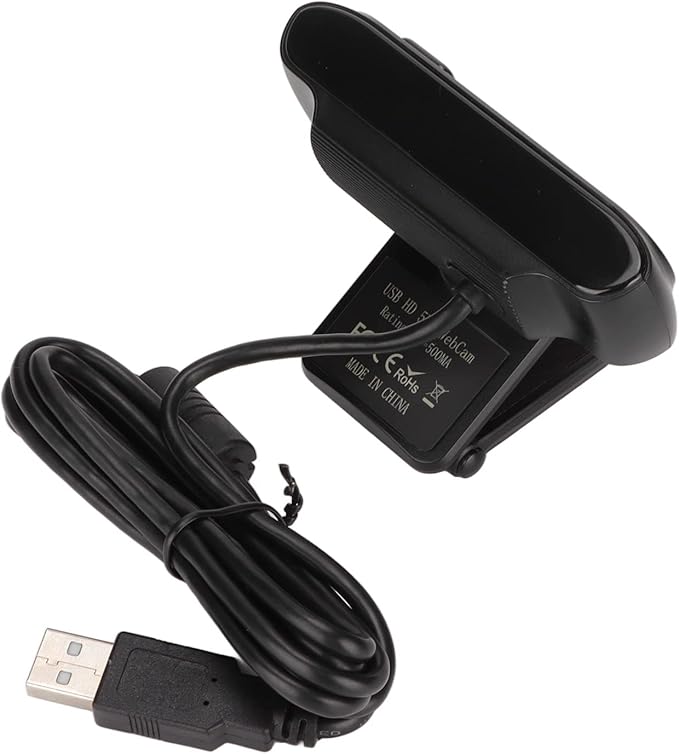 HD 1080P Webcam with Autofocus and Mic Plug and Play Computer Camera for Online Learning Teaching Meeting Black