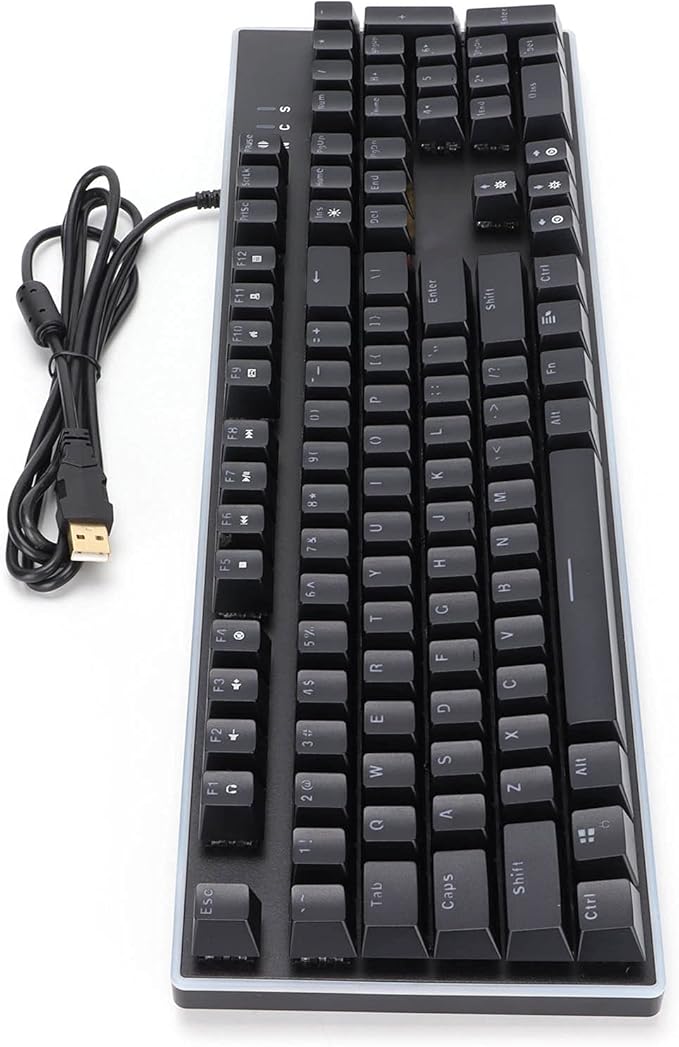 Gaming Keyboard USB Mechanical Keyboard 104 Keys Backlight Effects Computer Keyboard Wired Backlit Mechanical Gaming Keyboard for 2000//7/8/10