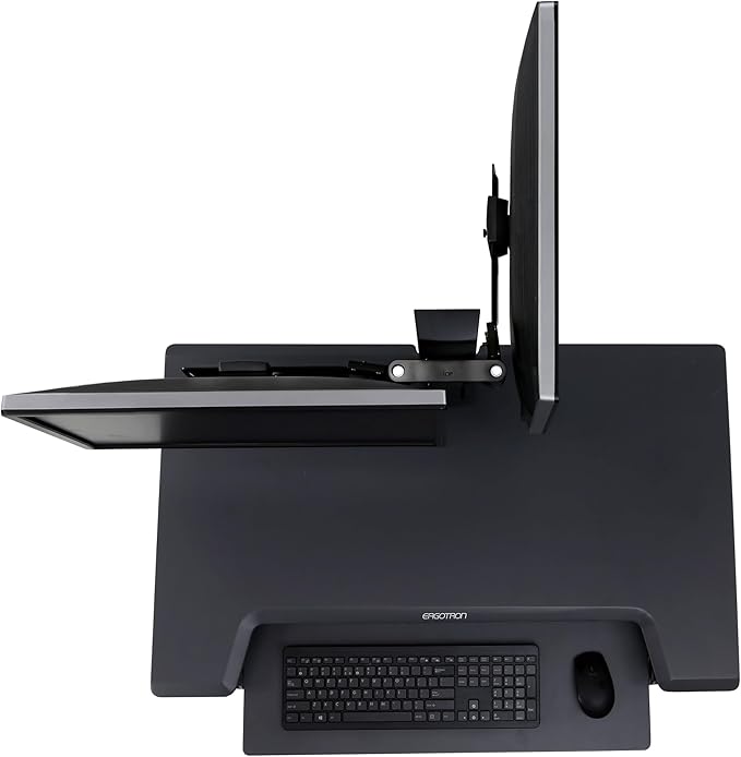 Ergotron – Dual Monitor Double Hinged Bow – Add-on for WorkFit Monitor Kits