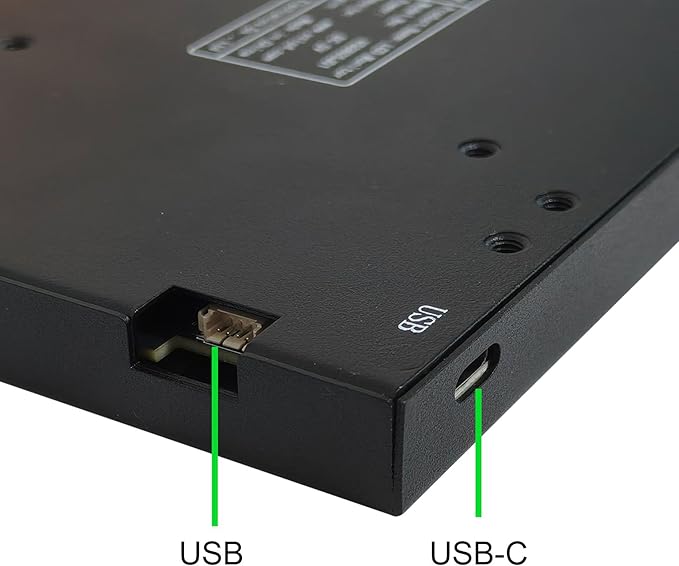 VSDISPLAY 8 Inch 1280x800 IPS LCD Monitor Portable Small Display Supports Theme Edit for Computer PC Case Inside Screen Monitoring CPU GPU RAM Temp DataBlack