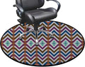 Pink Turquoise Light Yellow Office Chair Mat Hardwood Floor Computer Desk Mat Anti-Slip Gaming Chair Mat Round Floor Mat Durable Floor Protector Arrows Modern Trendy Diameter 35.4 in