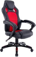 Office Chair Computer Chair High Back Reclining Swivel Chair Gaming Chair Ergonomic Table and Chair Game Chair Armrest Seat Chair (Color : Red) Needed