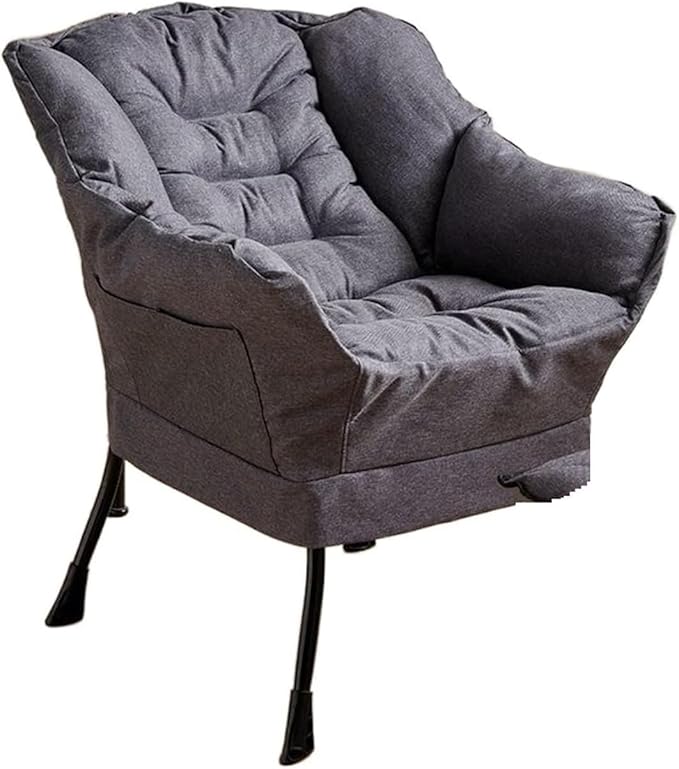 Gaming Chair Computer Chair Sofa Wholesale Armchair Bedroom Comfortable Chair Armchair Chair (Color : Tq Dark Gray Cotton-01)