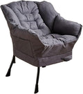 Gaming Chair Computer Chair Sofa Wholesale Armchair Bedroom Comfortable Chair Armchair Chair (Color : Tq Dark Gray Cotton-01)