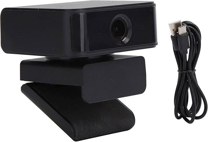 1080P Smart Camera with Object Tracking 360° Rotation High Definition USB 2.0 Integrated Microphone for Video Chatting Conferencing Live Streaming