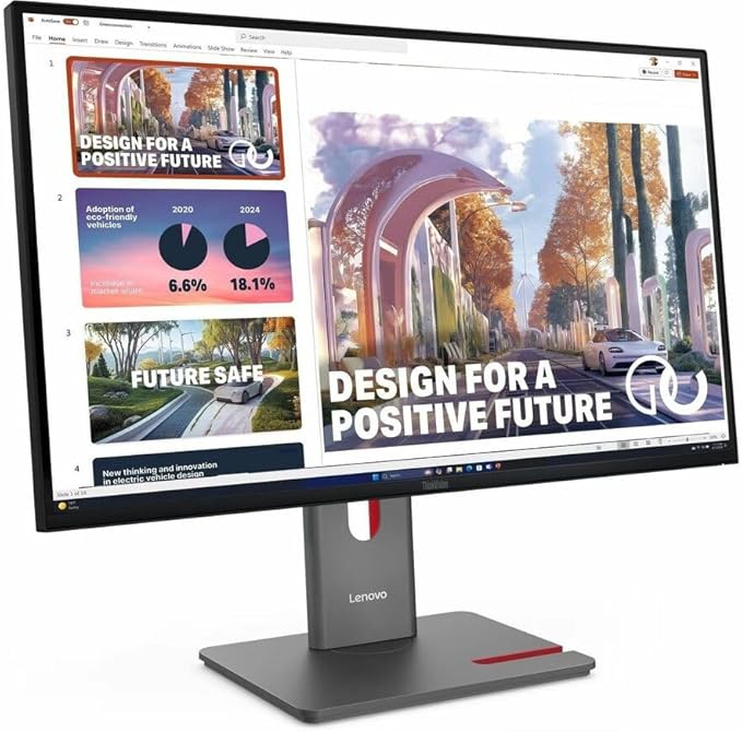 Lenovo ThinkVision P27QD-40 27 Class WQHD LED Monitor - 16:9 - Raven Black