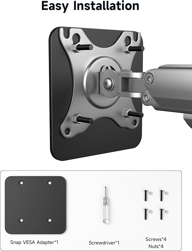 JSAUX Snap VESA Adapter FlipGo 13.5 15.6 &amp 16 Portable Monitor Dual Screen