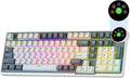 RK ROYAL KLUDGE N99 Wireless Mechanical Keyboard Full Size Smart Display Screen &amp Knob BT/2.4G/USB-C 96% Hot Swappable Custom Keyboard Pre-lubed Linear Switches Gasket Mount RGB Gaming Keybo