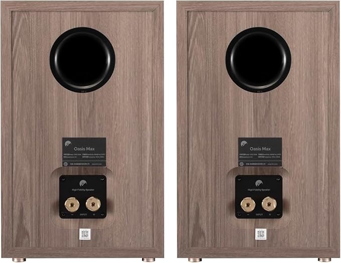 HiVi-Swans Oasis Max Passive Bookshelf Speakers 2-Way HiFi Bookshelf Speakers for TV Desktop Stereo or Home Theater Surround Sound - Needs Amplifier or Receiver to Operate