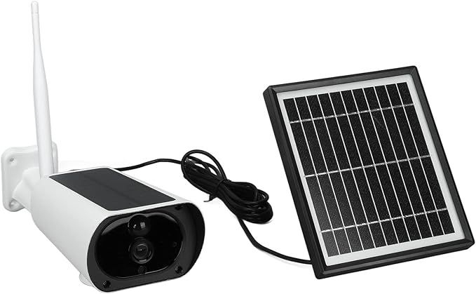 Solar Webcam 4G Outdoor Security Camera 1080P HD with Motion Detection Two - Way Voice Solar Panel Charging - Weatherproof Design Remote Monitoring Ideal for Home Security