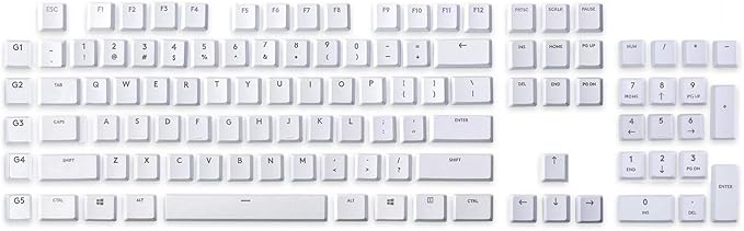 109 Keycaps of Complete Set to Replace for Logitech G915/G913/G815/G813 TKL RGB Mechanical Gaming Keyboard (Black)