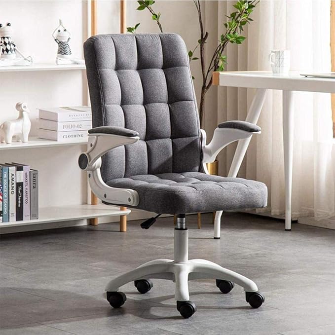 Office Computer Chair with Arms Desk Chair Computer Chairs Video Gaming Chair Swivel Chairs Kneeling Chair (Color : Grey)