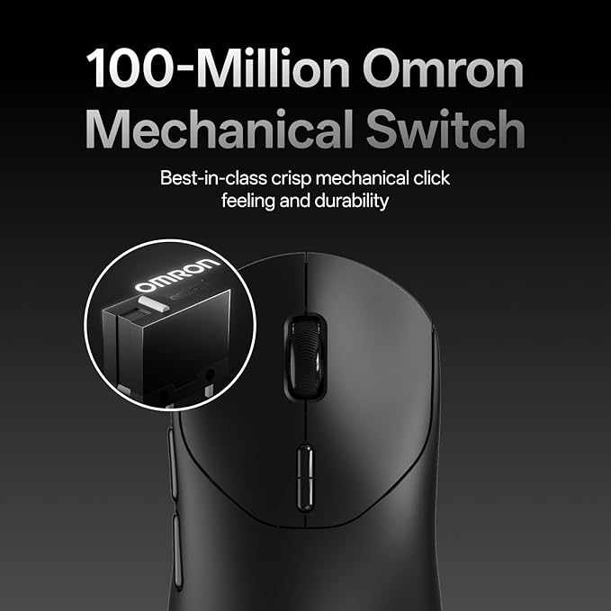 Rapoo VT2 Wireless Gaming Mouse True 8K Wireless Polling Rate 53g Lightweight Up to 750 Hr Battery Nordic nRF54L15 MCU 100-Million Mechanical Switch 10 Programmable Buttons Macro Enabled