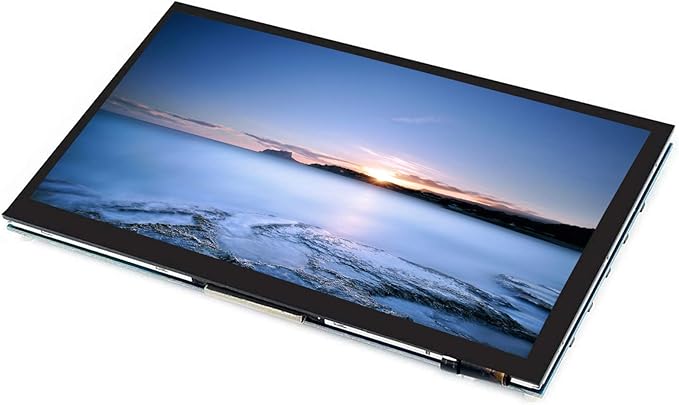 7 inch Capacitive Touch Screen IPS Screen Display 1024x600 Resolution 7 HDMI LCD Module for Raspberry Pi Jetson Nano Developer Kit PC Supports Various Systems