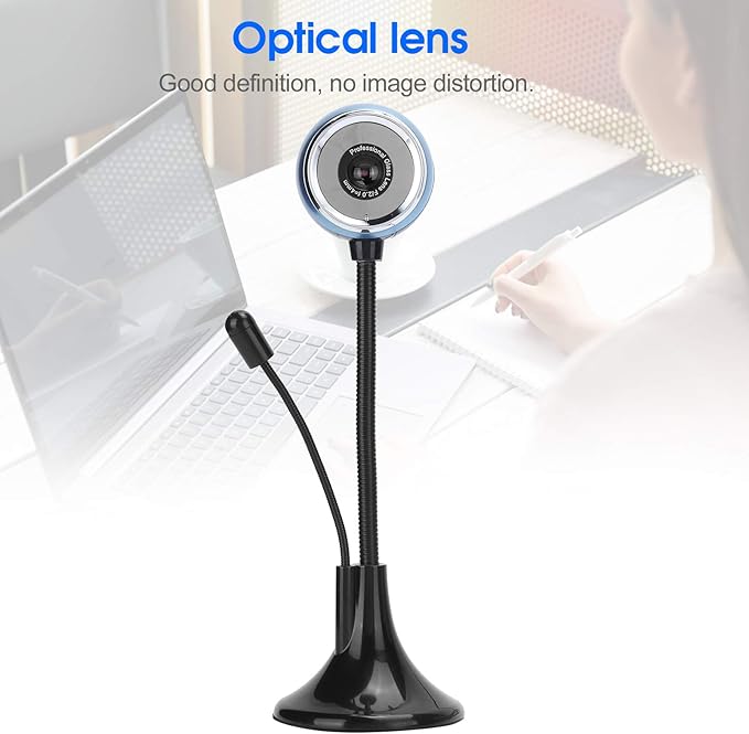 VBESTLIFE High Definition mini Webcam USB rotatable Micro Webcam HD PC Camera with Microphone rotated 360 Degrees Computer Accessories for PC Laptop