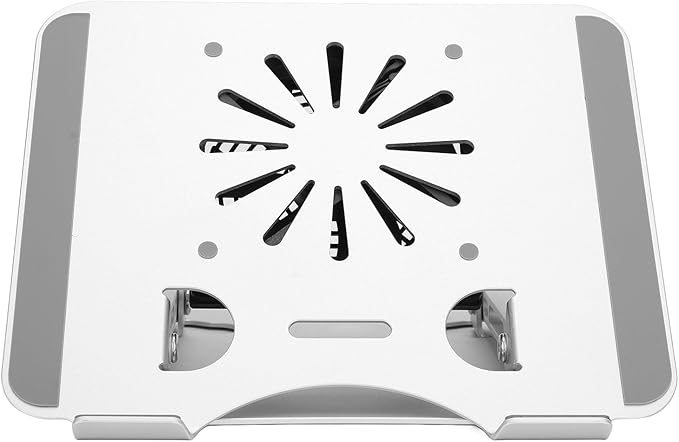 Laptop Cooler Stand 17in Aluminum Alloy Elevatable Foldable Portable with USB Base Fan for Laptops Tablets to Reduce Overheating
