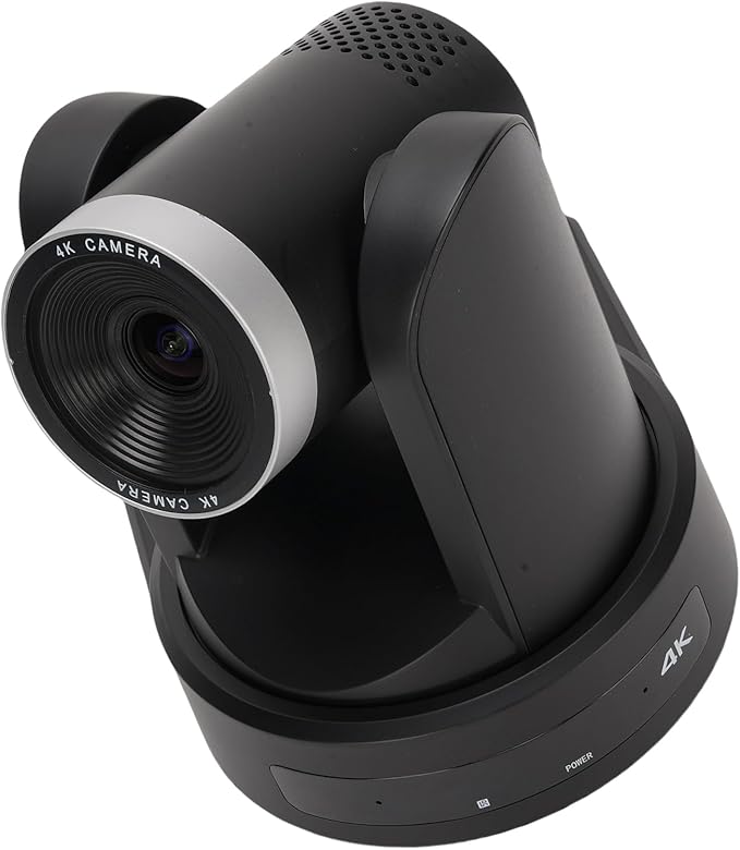 Yoidesu 4K Conference Room Camera System 12X Optical Zoom AI Auto Tracking PTZ Camera with CMOS Sensor 3X Digital Zoom Conference Room Webcam for Meeting Streaming (US Plug)