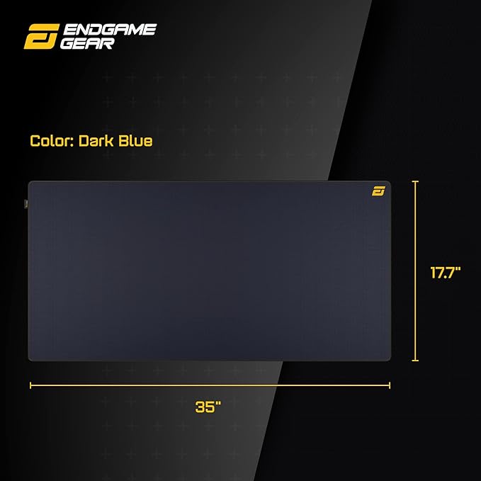 ENDGAME GEAR MPC 890 Cordura Gaming Mouse Pad Nonslip Desk Pad Size 35.04 x 17.72 Navy Blue