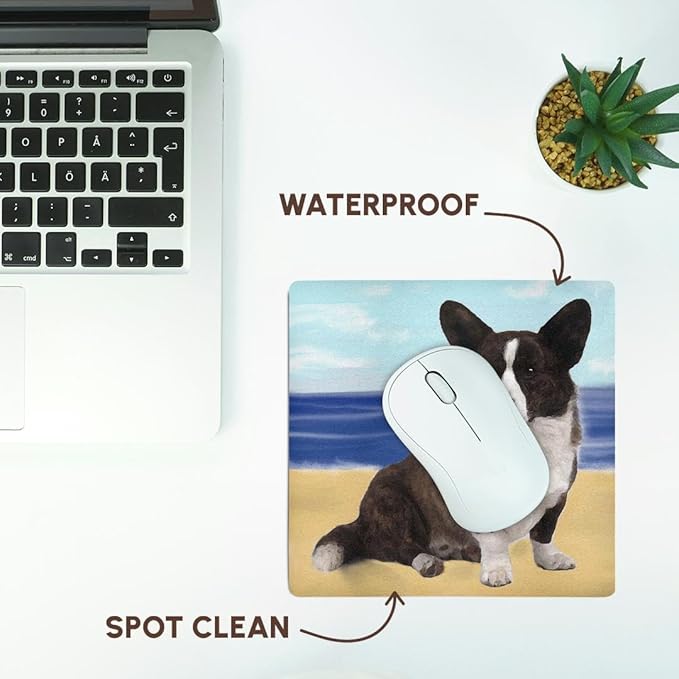 3dRose LLC 8 x 8 x 0.25 Inches Cardigan Welsh Corgi Mouse Pad (mp_4161_1)