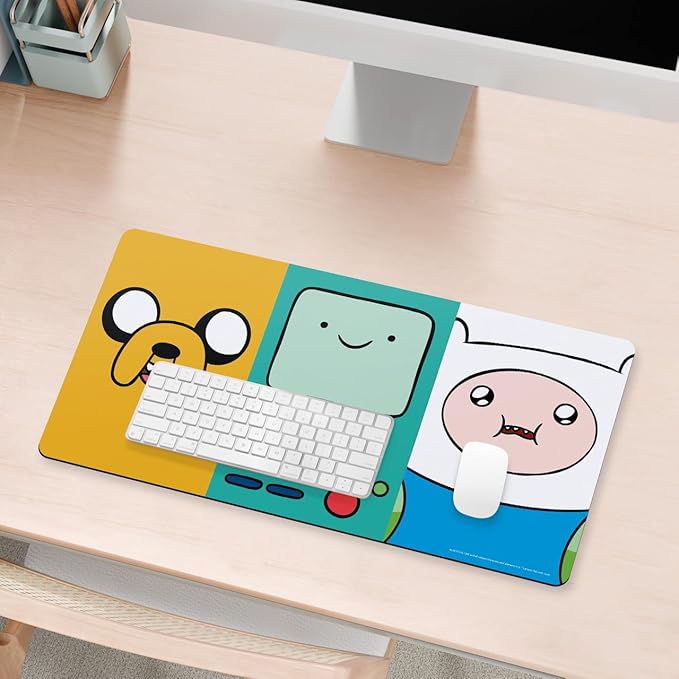 Head Case Designs Officially Licensed Adventure Time Jake BMO Finn Graphics 23.62 x 11.81 x 0.12 inches (600 x 300 mm) - L Gaming Office Desk PC Keyboard Mouse Mat Pad