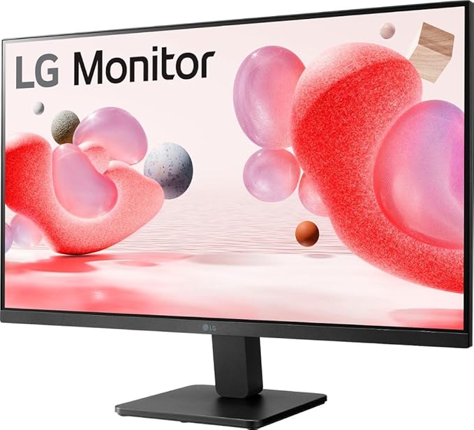 LG 27 inch Monitor FHD (1920 x 1080) IPS Display 100Hz 5ms AMD FreeSync Premium 3-Side Virtually Borderless Design HDMI Black with 5ave HDMI Cable