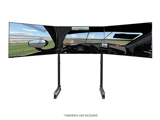 Next Level Racing Round Tube Freestanding Triple Monitor Stand (NLR-R011)