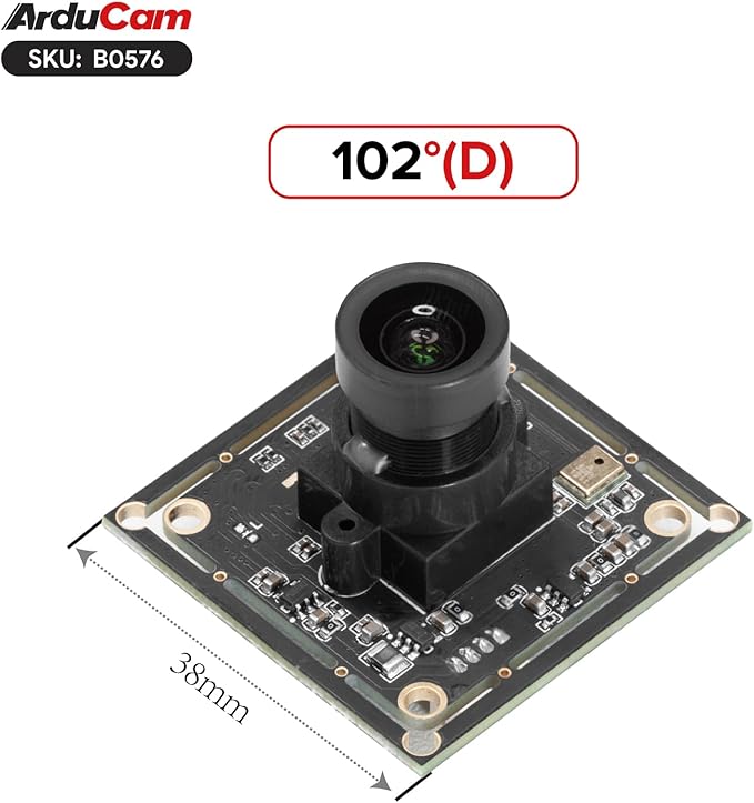 Arducam USB Camera Module 2MP Lightburn Camera IMX662 Ultra Low Light USB2.0 Webcam