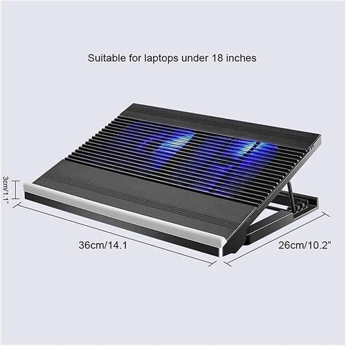 10-15.6 Laptop Cooler Cooling Pad | Ultra Slim Portable 2 Quiet Big Fans 1300RPM with USB Line Built in | Simple and Easy Use Design (Color : B) (A)