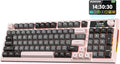 Redragon K725 Wireless Mechanical Keyboard with LCD Smart Screen &amp Control Knob Tri-Mode 2.4G/Bluetooth/Type-C Hot-Swap Gasket Mount RGB Backlit for Gaming/Mac/Windows/Tablet/PC