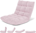SlickBlue Adjustable Floor Chair with 14 Positions Thick Padded Cushion for Living Room