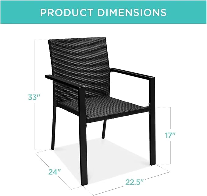 Adjustable Office Computer Chair with Armrest 2pcs Stackable Outdoor Rattan Wicker Dining Chairs with Armrests Steel Frames for Patio(Natural)