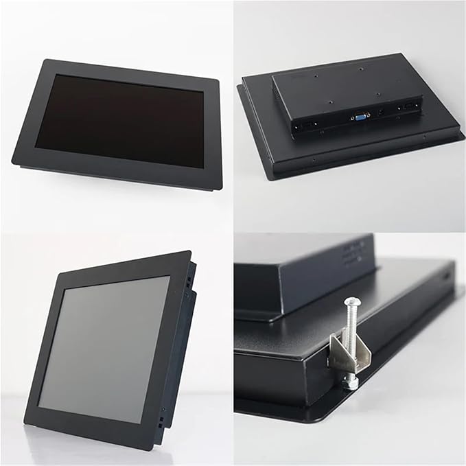 1pc 10.1 inch Monitors for Industrial Computer Buckles Mounting Not Touch Screen Industrial Display(DVI VGA)