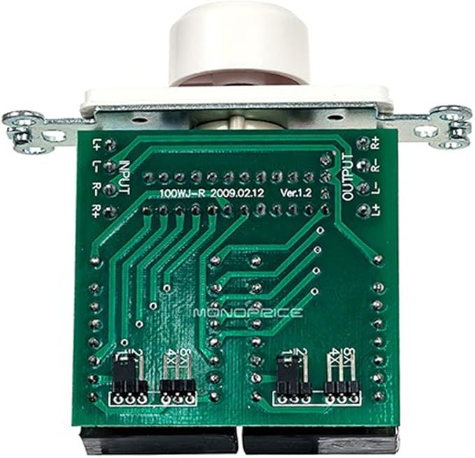 Monoprice Speaker Volume Controller - Rotary Type 100 Watts Per Channel 4-16 Ohms Single Gang White
