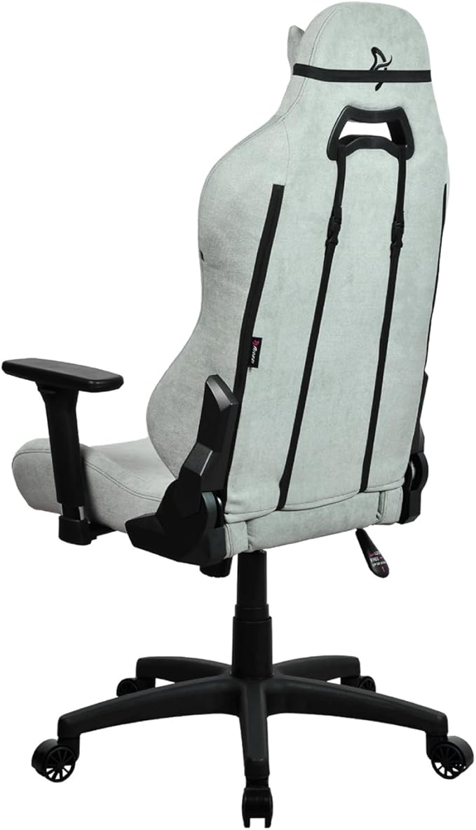 Arozzi Torretta Soft Fabric Gaming Chair Breathable Fluid-Repellent Ergonomic Office Chair with Adjustable Height 3D Armrest &amp 2 Supportive Pillows (Pearl Green)