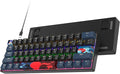 60 Percent Gaming Keyboard 61 Keys Mechanical Keyboard Rainbow Backlit Ultra Compact Wird Keyboard with Red Switches for Win Ps4/5 Xbox(61 Blue)