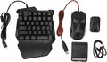 One Hand RGB Gaming Keyboard and Mouse Combo Half Hand Gaming Keyboard Set Mechanical Feeling Keyboard for Mobile Games