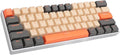 Zunate 60% Gaming Mechanical Keyboard Three Mode BT5.0/2.4G Cordless/USB C Hot Swappable Mechanical Keyboard 61 Key RGB Backlit Keyboard for Win Android