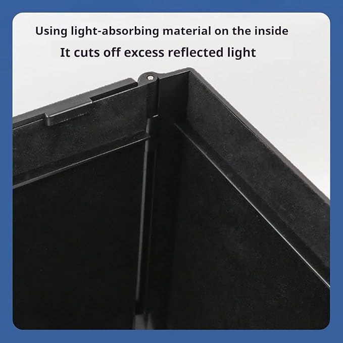 17–27 Inch Foldable Adjustable Monitor Hood | Privacy Sunshade (Fits 16.15–27.95in W/41–71cm ≤14.17in H/≤36cm) | Not for Curved Monitors
