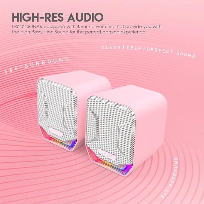 Computer Speaker 3.5MM Plug Stereo Surround Wired for Desktop PC Laptop TV Box Gamer