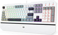 Redragon Mechanical Gaming Keyboard Wired Light Up Backlit Linear Switches 104 Keys Anti-Ghosting Big Wrist Rest Metal Frame Durable Keycaps for Computer PC Mac Xbox Gamers