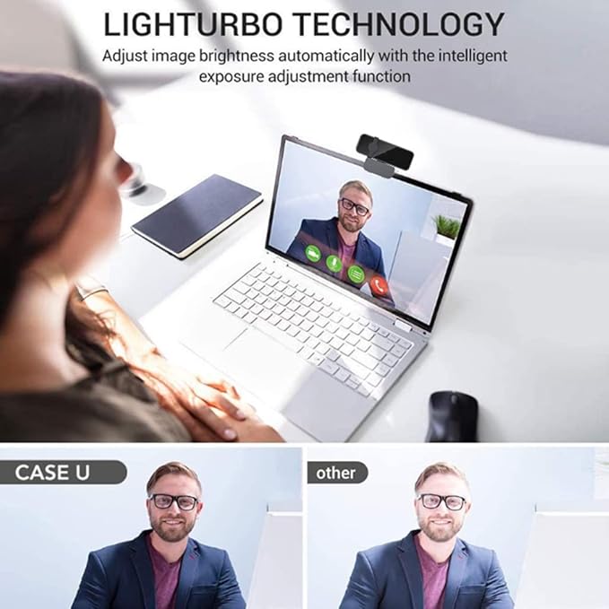 1080P WebCamera Built-in Mic High-Efficiency Privacy for Noise Reduction for Teaching Broadc