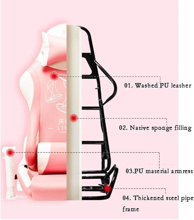 YYDS Chair E-Sports Gaming Chair Executive Ergonomic Constellation Swivel Chair Computer Chair with Headrest and Lumbar Pillow Ergonomically (Color : J)