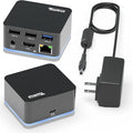 Plugable USB-C Wired Cube Mini Docking Station - Compact HDMI Gigabit Ethernet and 3 USB Ports - Works with USB-C USB4 and Thunderbolt MacBook Windows Chromebook - No Host Charging